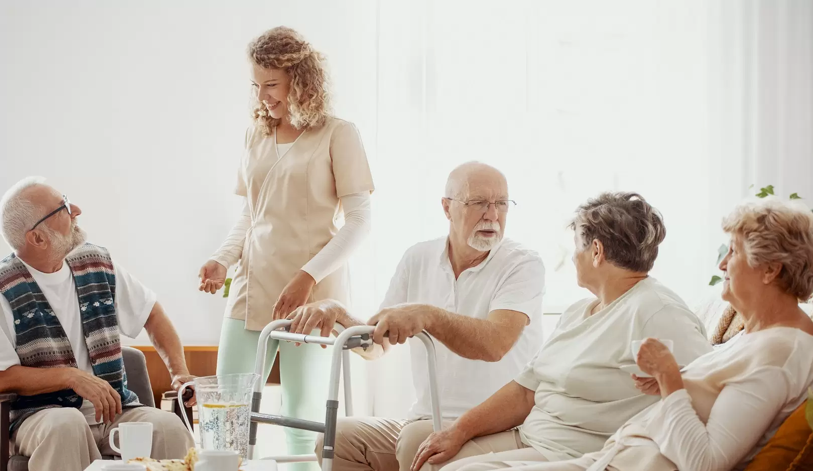 care home residents and worker