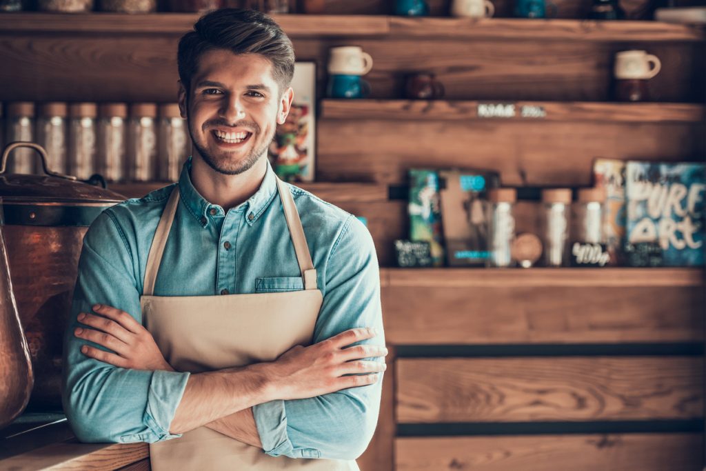 smiling business owner